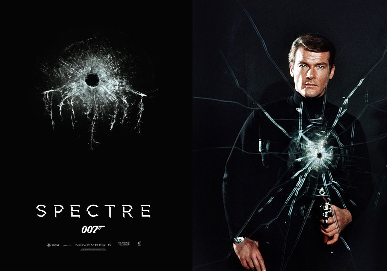 SPECTRE teaser poster en Roger Moore