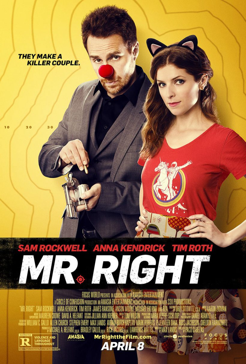 Trailer Mr. Right met Sam Rockwell en Anna Kendrick