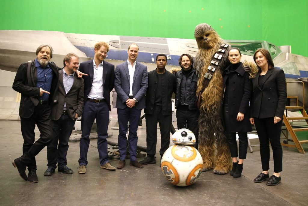 The Duke Of Cambridge And Prince Harry Visit The "Star Wars" Film Set