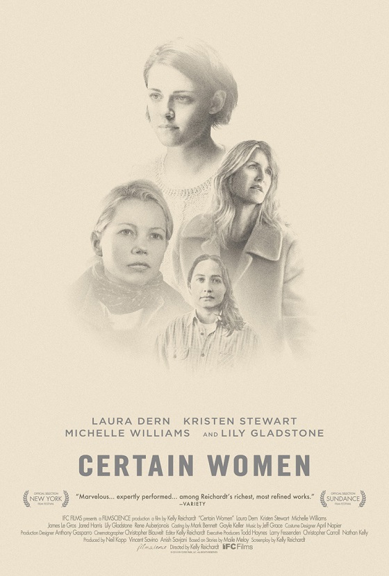 Trailer en poster Certain Women met Kristen Stewart