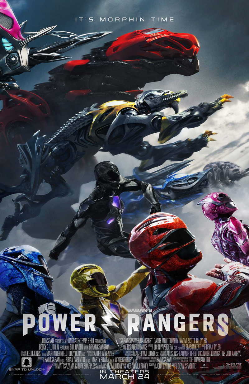 Zords op nieuwe Power Rangers poster