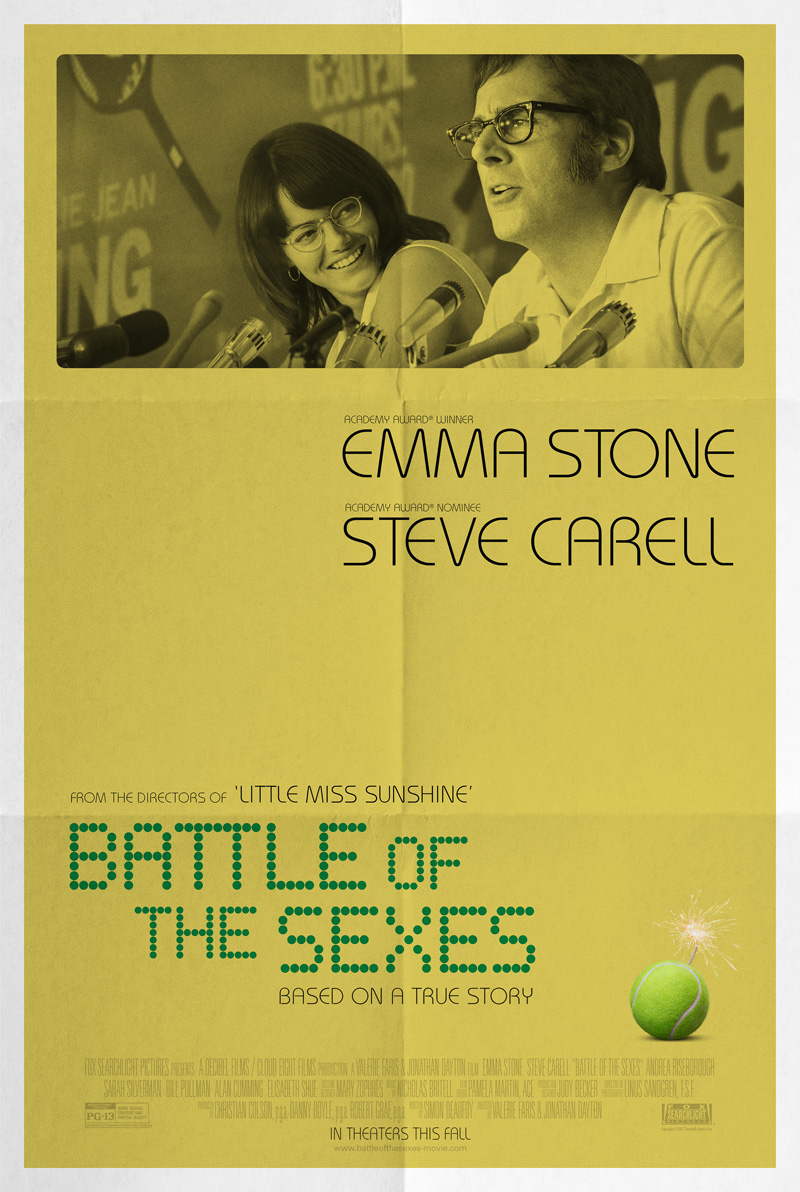 Nieuwe poster voor Battle of the Sexes