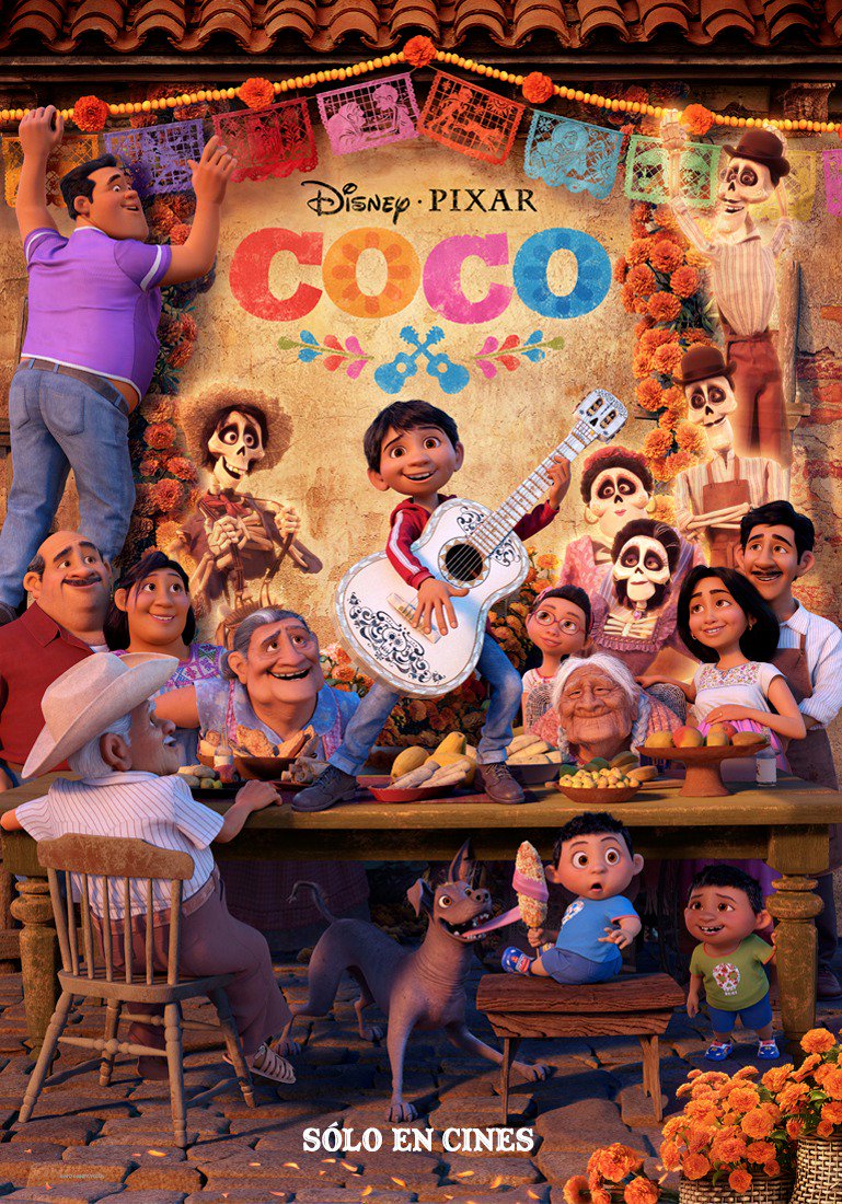 Nieuwe internationale poster Disney & Pixar's Coco