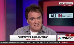 Quentin Tarantino verdedigt uitspraken op MSNBC