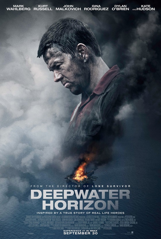 Nieuwe poster Deepwater Horizon met Mark Wahlberg
