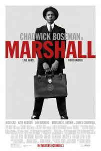 Chadwick Boseman op nieuwe Marshall poster
