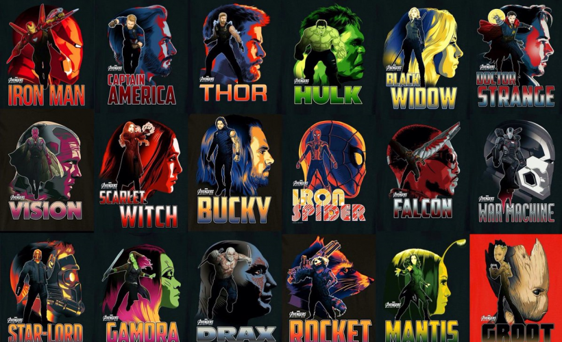Alle Avengers Helden