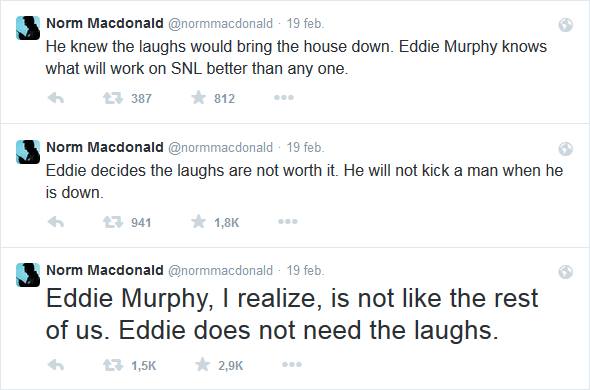 Tweet 2 | 40 jaar SNL: Wat was er aan de hand met Eddie Murphy?