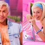 Setfoto's Margot Robbie en Ryan Gosling in Barbie film